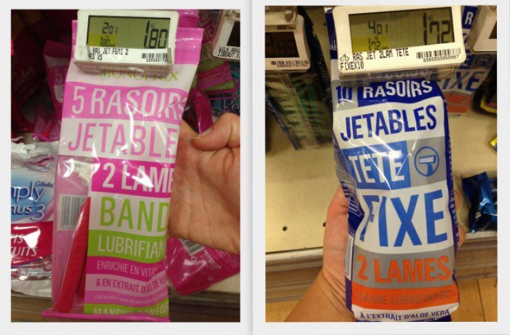 Illustration de l'article : 6 produits aux versions hommes/femmes qui sont plus chers pour la gent féminine