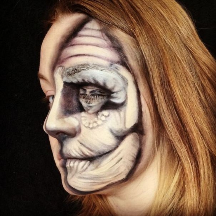 Illustration de l'article : 14 déroutants maquillages par l'artiste Belinda Maines