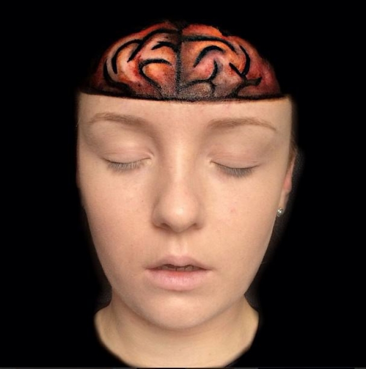 Illustration de l'article : 14 déroutants maquillages par l'artiste Belinda Maines