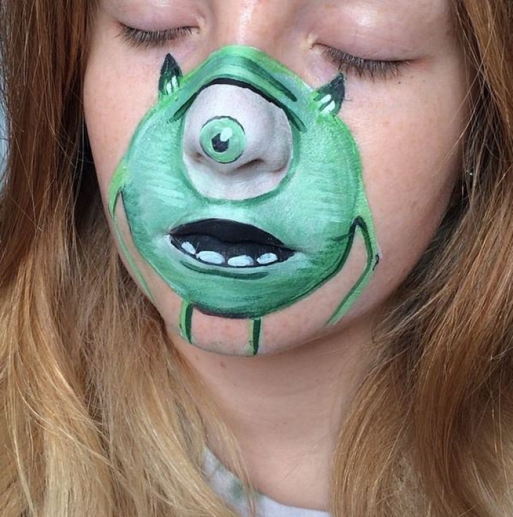 Illustration de l'article : 14 déroutants maquillages par l'artiste Belinda Maines