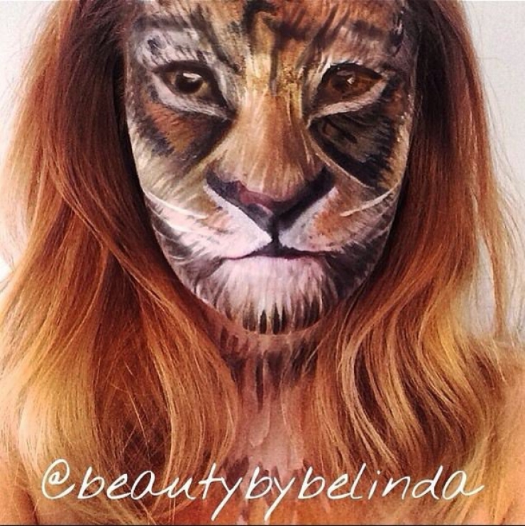 Illustration de l'article : 14 déroutants maquillages par l'artiste Belinda Maines