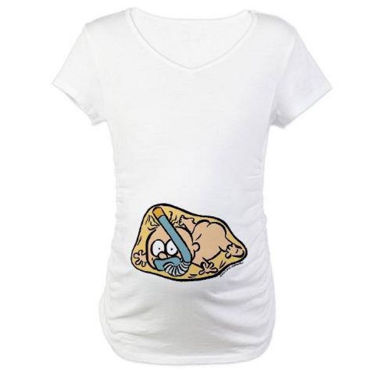 Illustration de l'article : Des T-shirts sp&eacute;ciaux pour les femmes qui attendent un b&eacute;b&eacute;.... C'est excellent !