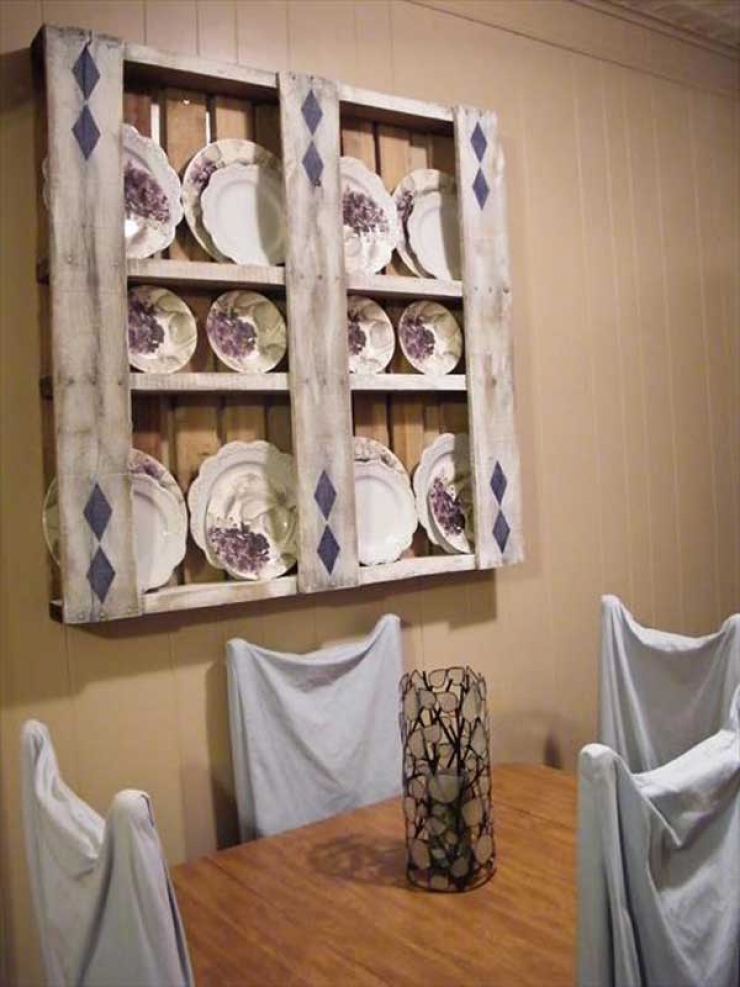 Illustration de l'article : 38 réalisations à base de palettes pour vous inspirer uniquement dans votre cuisine...