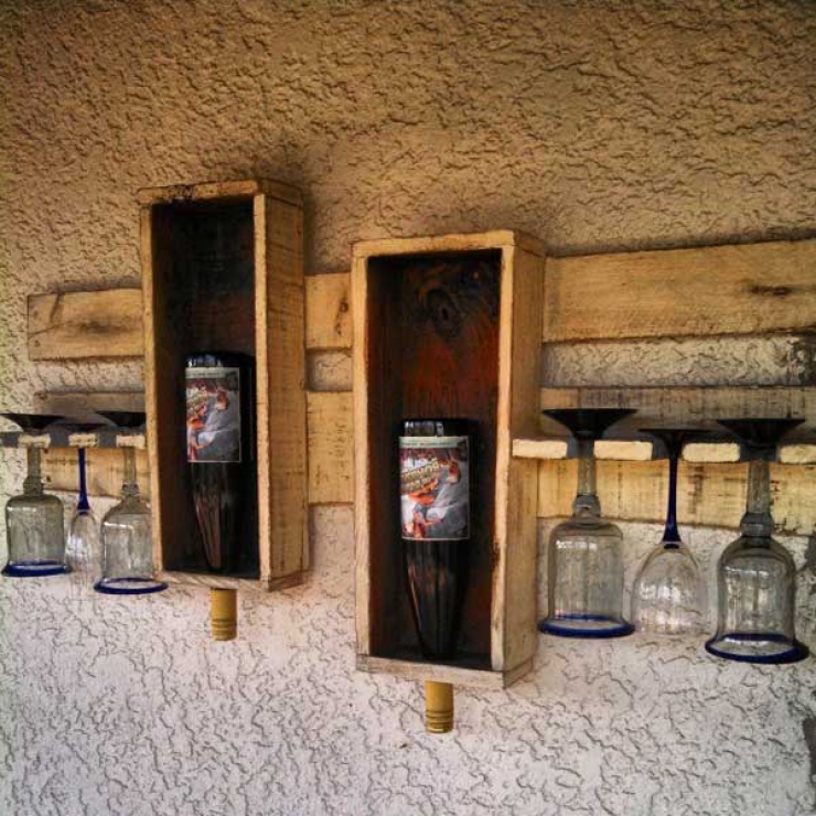 Illustration de l'article : 38 réalisations à base de palettes pour vous inspirer uniquement dans votre cuisine...