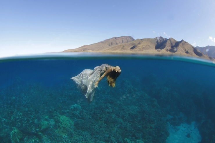 Illustration de l'article : Ne voulant pas de photos de mariage banales, ils immortalisent le moment sous l'eau !
