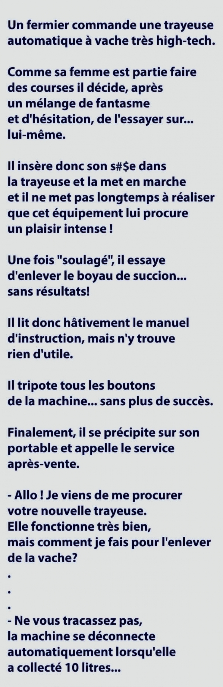 Illustration de l'article : Un fermier commande une trayeuse automatique à vache très high-tech..