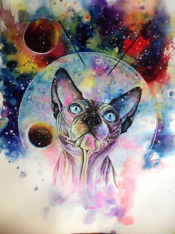 Illustration de l'article : La spécialité de cette artiste : dessiner des sphynx