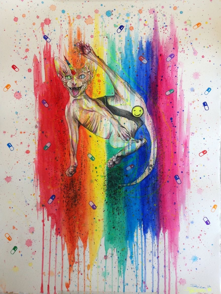 Illustration de l'article : La spécialité de cette artiste : dessiner des sphynx