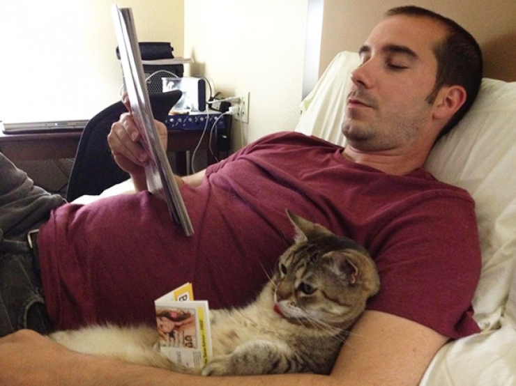 Illustration de l'article : Qui se ressemble s'assemble : 16 duos maître/animal qui sont faits les uns pour les autres