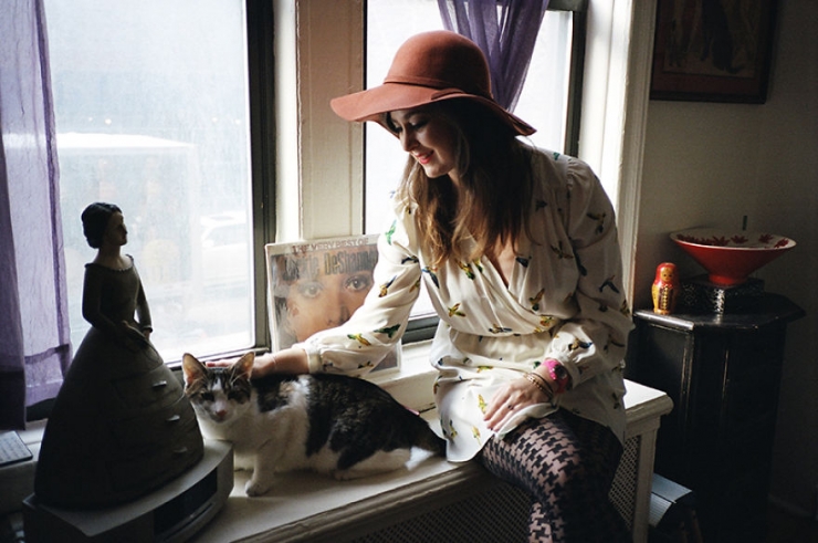 Illustration de l'article : Elle photographie les New-yorkaises et leurs chats