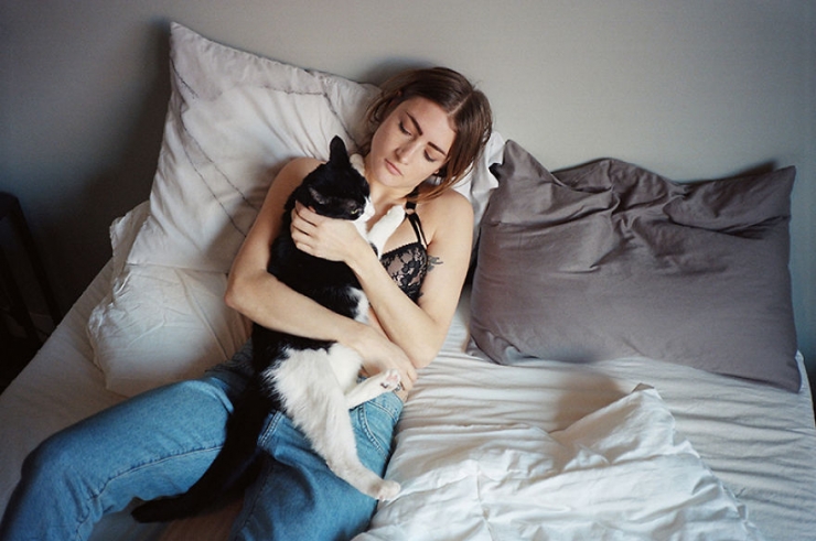 Illustration de l'article : Elle photographie les New-yorkaises et leurs chats