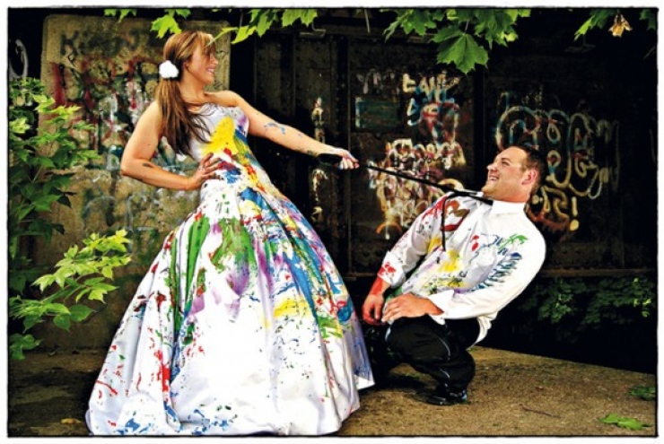 Illustration de l'article : "Trash the dress" ou comment recycler sa robe de mariée !