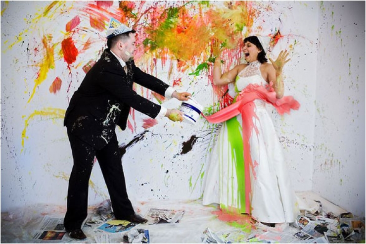 Illustration de l'article : "Trash the dress" ou comment recycler sa robe de mari&eacute;e ! 