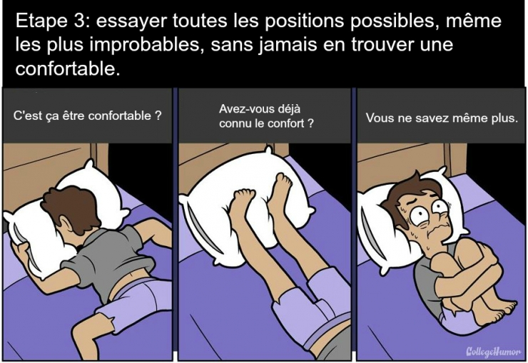 Illustration de l'article : Tous les gens qui ont du mal à s'endormir connaissent ces 7 étapes par coeur !