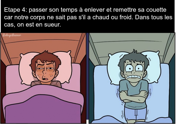 Illustration de l'article : Tous les gens qui ont du mal &agrave; s'endormir connaissent ces 7 &eacute;tapes par coeur ! 
