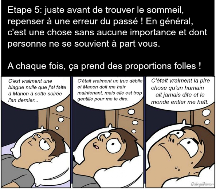 Illustration de l'article : Tous les gens qui ont du mal à s'endormir connaissent ces 7 étapes par coeur !