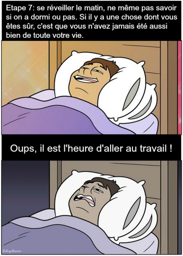 Illustration de l'article : Tous les gens qui ont du mal à s'endormir connaissent ces 7 étapes par coeur !