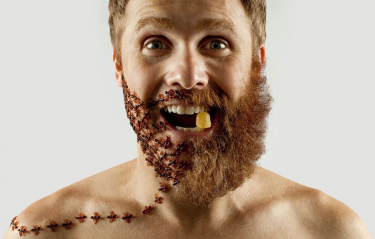 Illustration de l'article : Il ne rase que la moitié de sa barbe pour créer d'amusantes photos