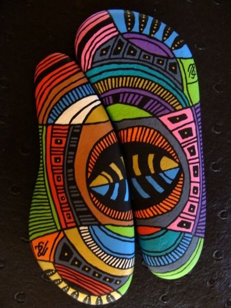 Illustration de l'article : Top 50 des plus belles pierres peintes...Un vrai travail de génie !