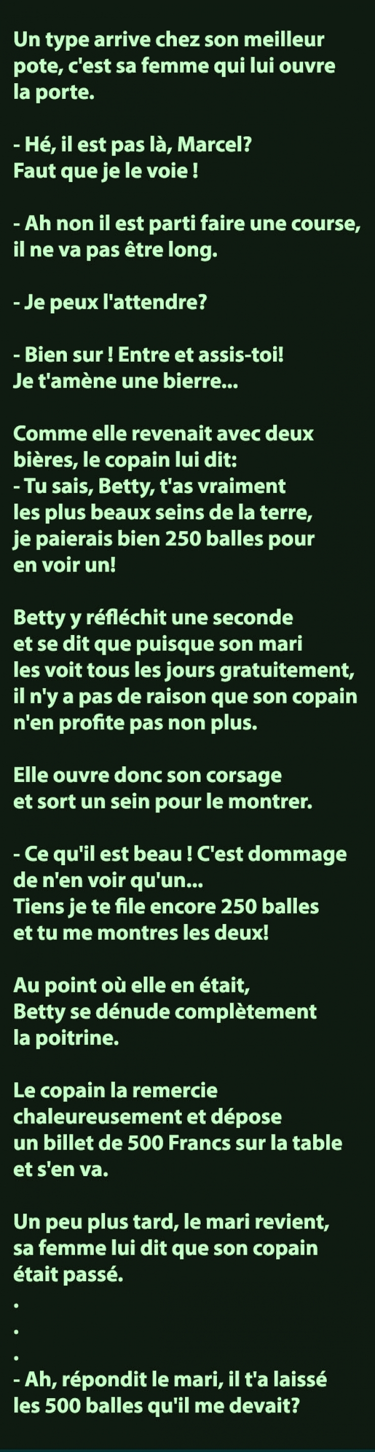Illustration de l'article : Un type arrive chez son meilleur pote, c'est sa femme qui lui ouvre la porte...