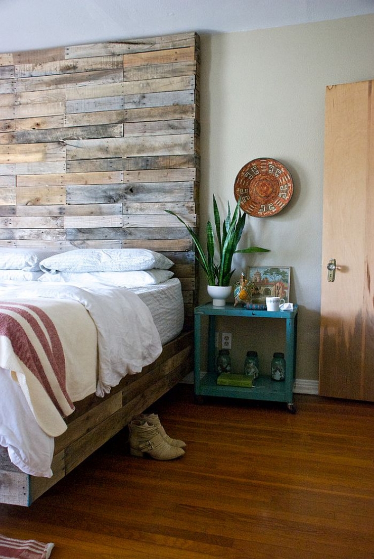 Illustration de l'article : Récup et déco, voici 42 idées pour avoir une tête de lit originale et en bois !
