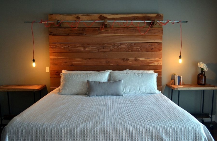 Illustration de l'article : Récup et déco, voici 42 idées pour avoir une tête de lit originale et en bois !