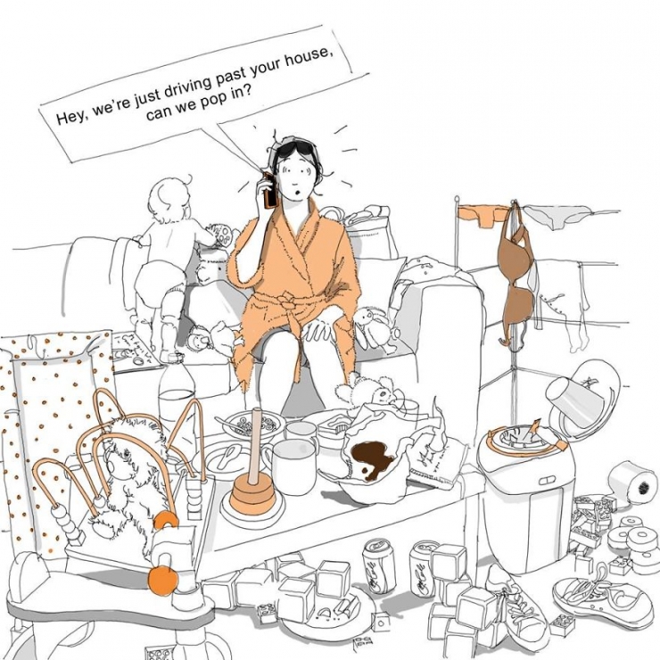 Illustration de l'article : Cette illustratrice dessine la vie de maman au quotidien (8 photos)