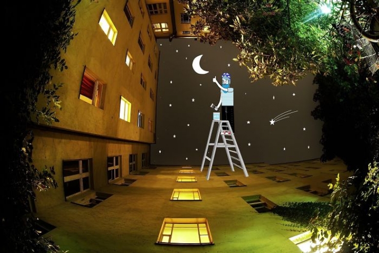 Illustration de l'article : 14 cieux d&eacute;cor&eacute;s par l'artiste avignonnais Thomas Lamadieu