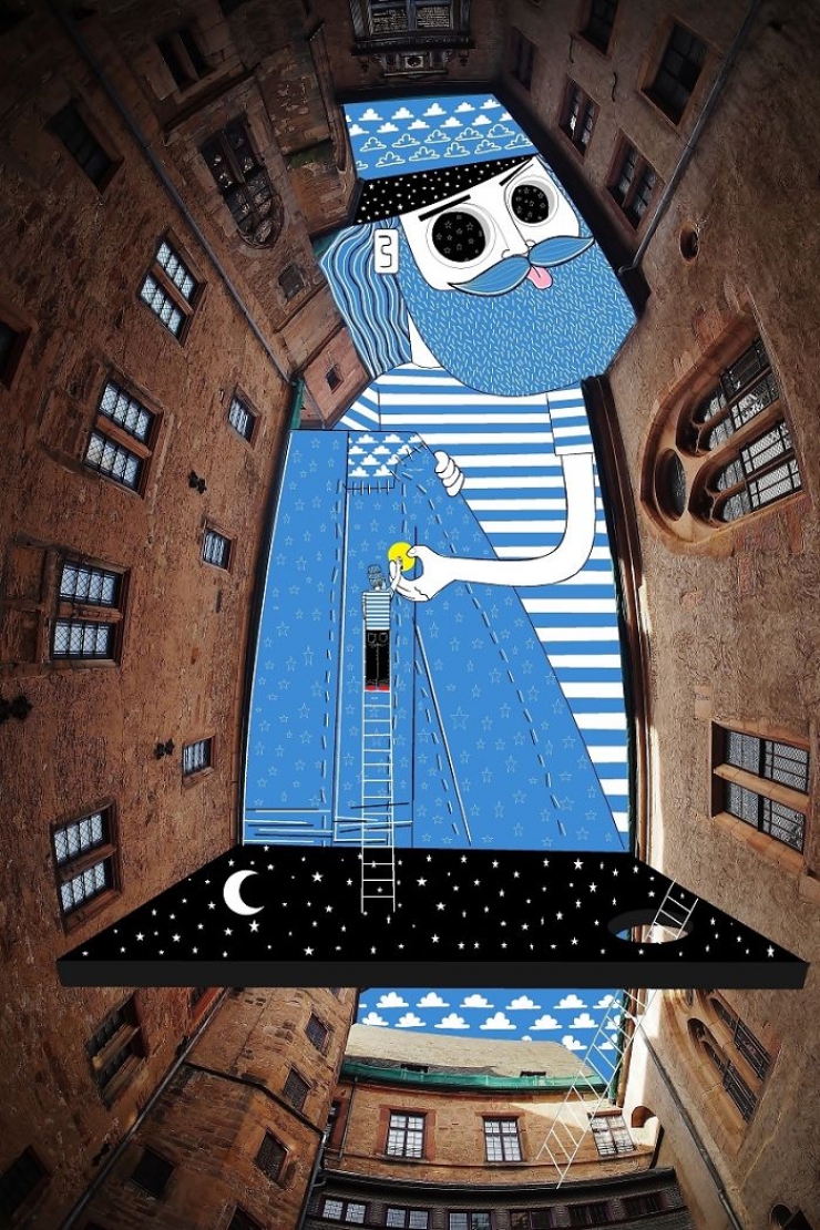 Illustration de l'article : 14 cieux d&eacute;cor&eacute;s par l'artiste avignonnais Thomas Lamadieu