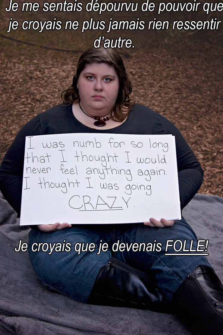 Illustration de l'article : Cette jeune femme d&eacute;nonce son violeur dans un Shooting photo impressionnant ! 