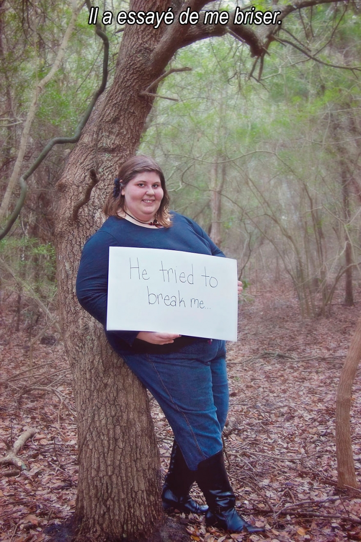Illustration de l'article : Cette jeune femme d&eacute;nonce son violeur dans un Shooting photo impressionnant ! 