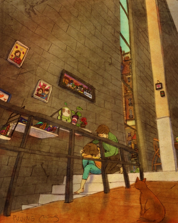 Illustration de l'article : Plaisirs partagés et petites attentions. Voici ce qu'est l'amour selon l'artiste Puuung !