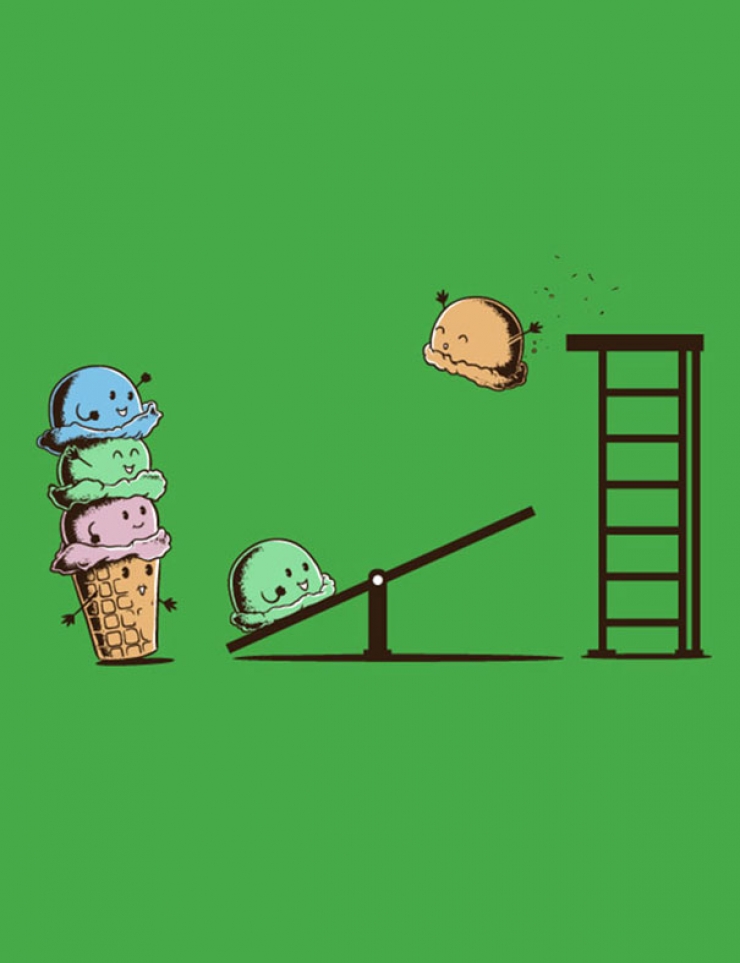 Illustration de l'article : 32 designs de t-shirt d&eacute;jant&eacute;s mais charg&eacute;s de sens, par Flying Mouse