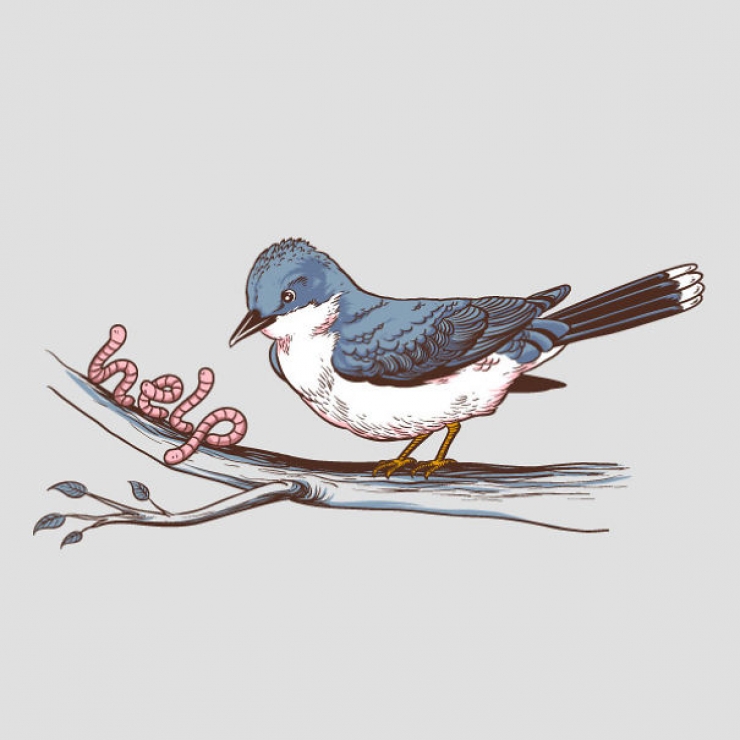 Illustration de l'article : 32 designs de t-shirt d&eacute;jant&eacute;s mais charg&eacute;s de sens, par Flying Mouse