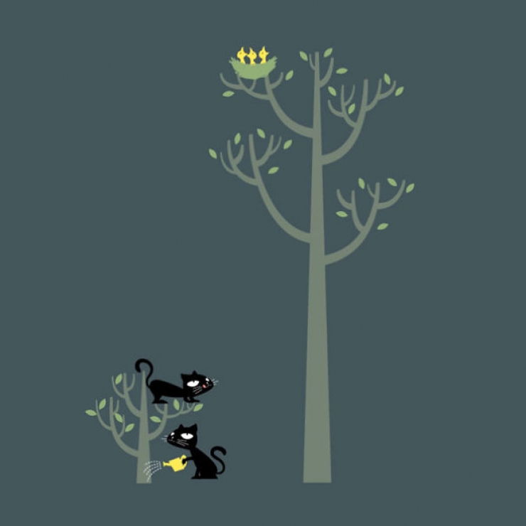 Illustration de l'article : 32 designs de t-shirt d&eacute;jant&eacute;s mais charg&eacute;s de sens, par Flying Mouse