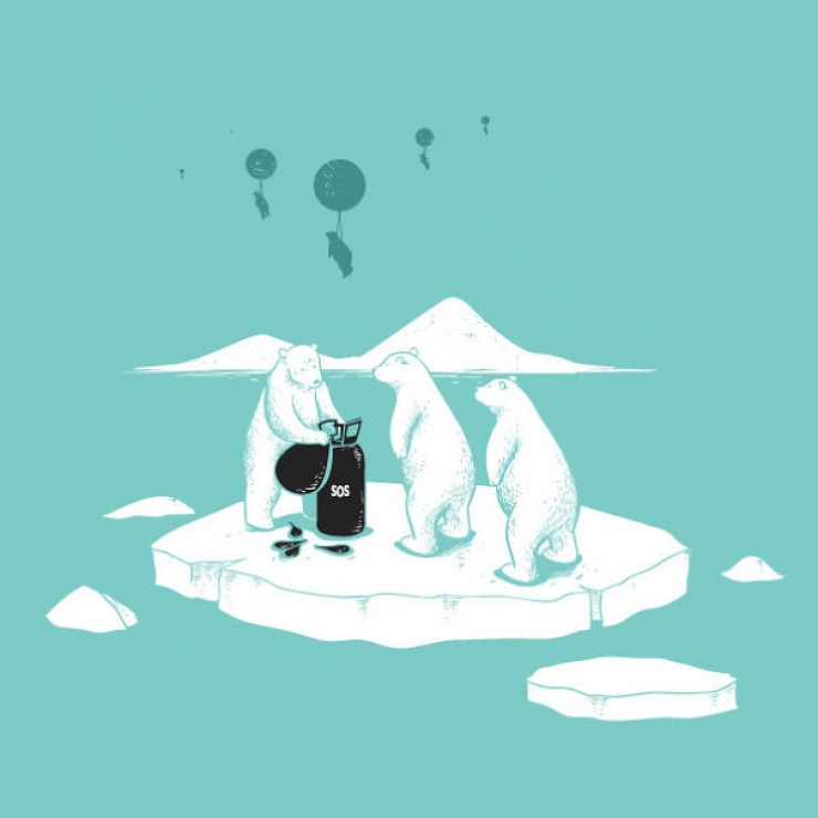 Illustration de l'article : 32 designs de t-shirt d&eacute;jant&eacute;s mais charg&eacute;s de sens, par Flying Mouse