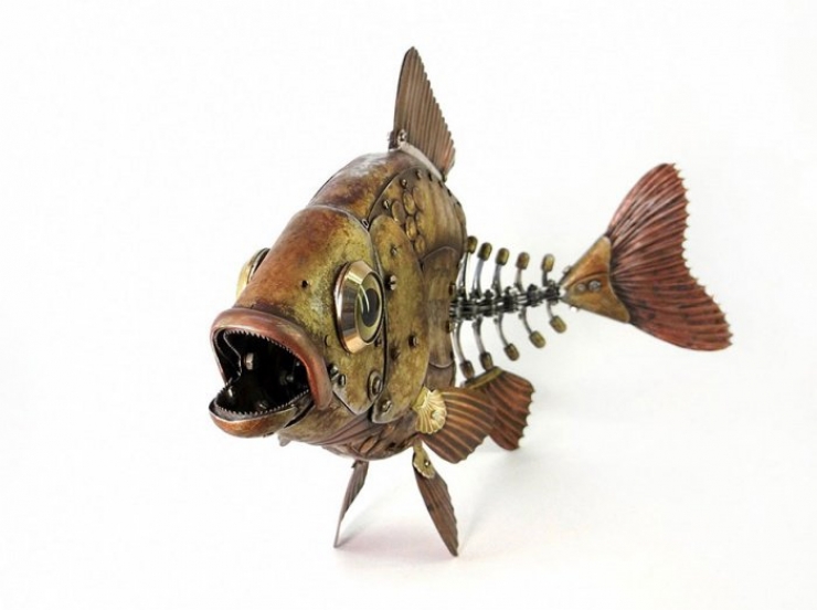 Illustration de l'article : D'incroyables sculptures animales compos&eacute;es de pi&egrave;ces m&eacute;talliques r&eacute;cup&eacute;r&eacute;es