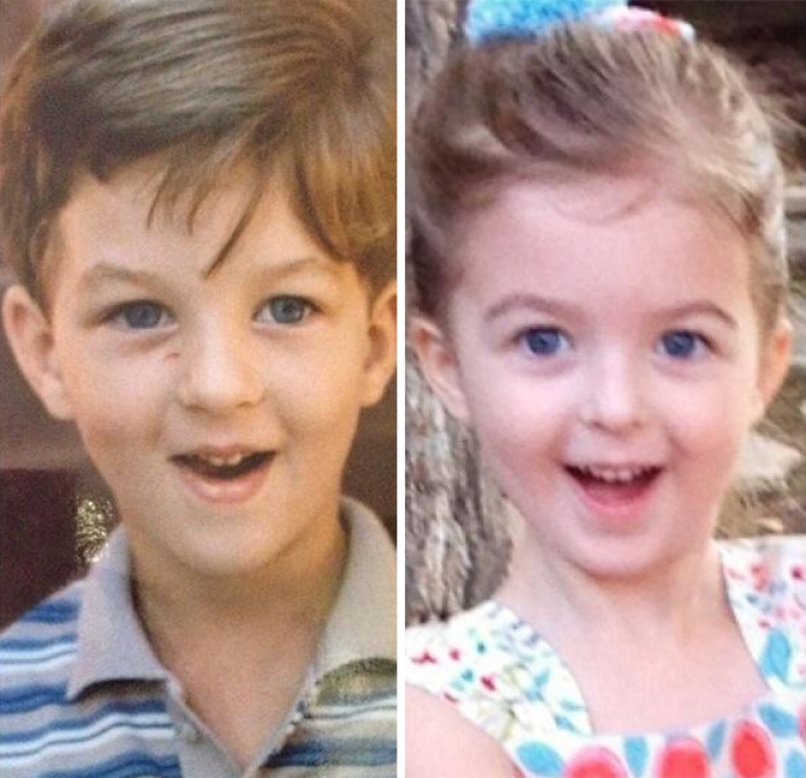 Illustration de l'article : Ces parents et enfants qui se ressemblent comme deux gouttes d'eau au même âge... De véritables sosies !