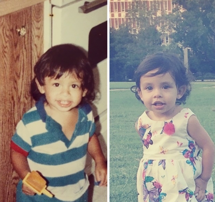 Illustration de l'article : Ces parents et enfants qui se ressemblent comme deux gouttes d'eau au même âge... De véritables sosies !
