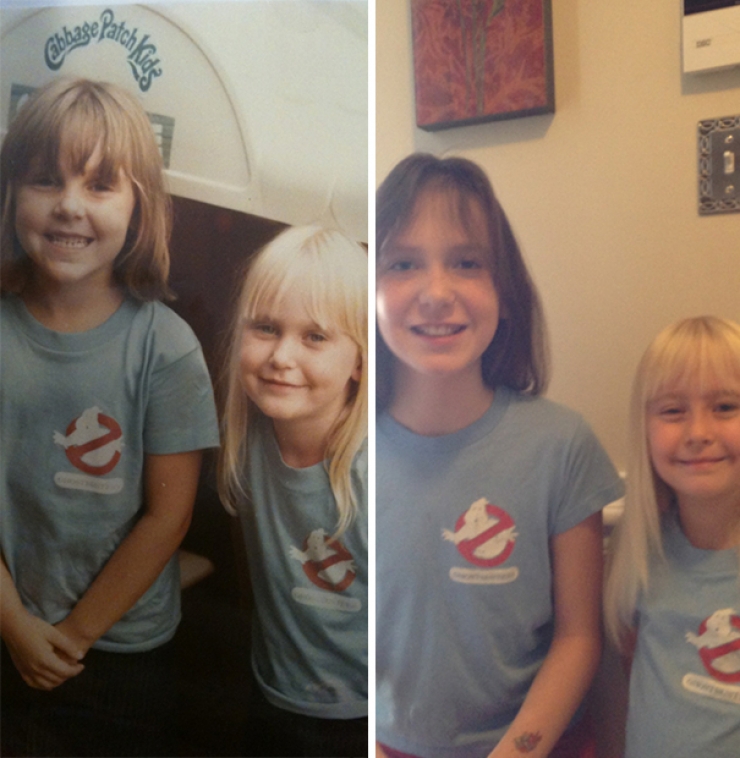 Illustration de l'article : Ces parents et enfants qui se ressemblent comme deux gouttes d'eau au même âge... De véritables sosies !