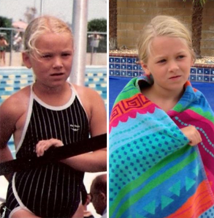 Illustration de l'article : Ces parents et enfants qui se ressemblent comme deux gouttes d'eau au même âge... De véritables sosies !