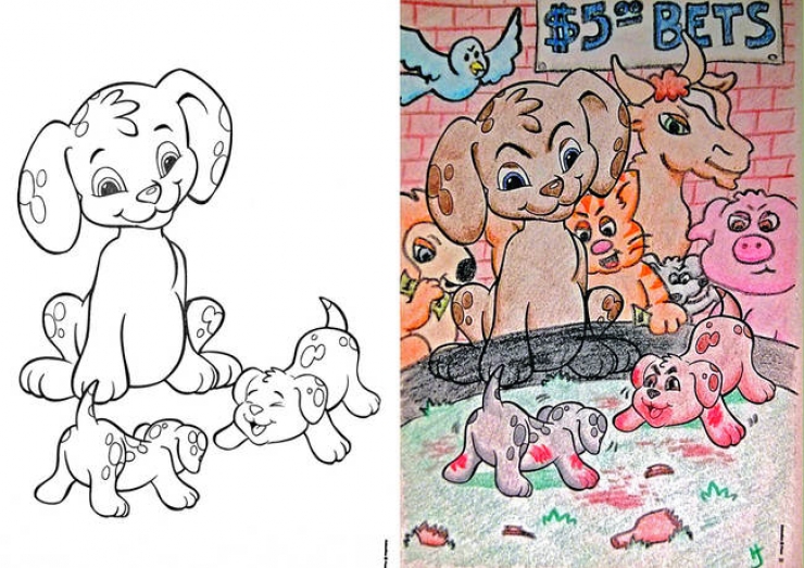 Illustration de l'article : Ces coloriages qui virent au massacre (18 photos)