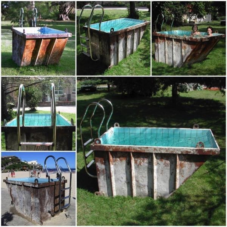 Illustration de l'article : Il y a ceux qui ont les moyens pour une piscine design et co&ucirc;teuse ! Et puis il y a les autres...