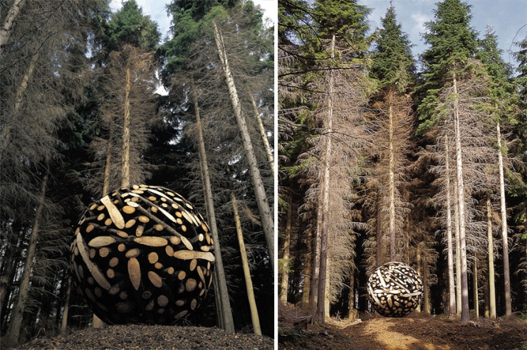 Illustration de l'article : Voil&agrave; des ann&eacute;es qu'il r&eacute;cup&eacute;rait ces rondins de bois... Voyez ce qu'il en a fait !