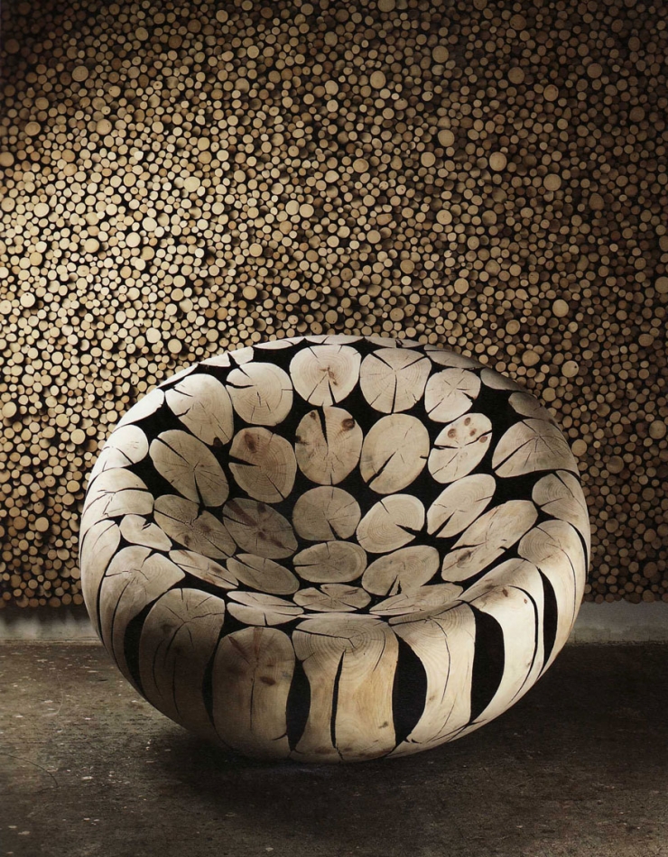 Illustration de l'article : Voil&agrave; des ann&eacute;es qu'il r&eacute;cup&eacute;rait ces rondins de bois... Voyez ce qu'il en a fait !