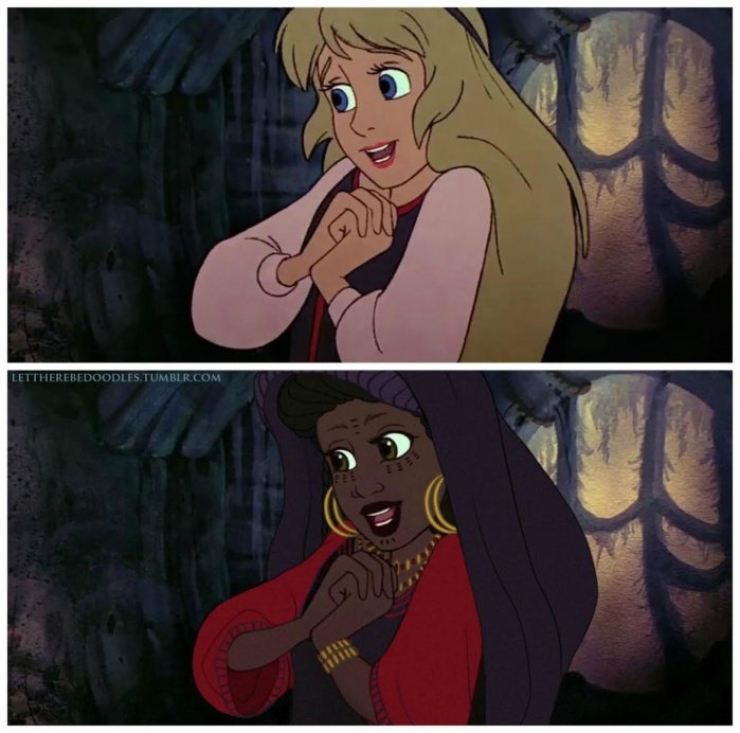Illustration de l'article : Et si les princesses Disney avaient d'autres origines ? (15 photos)