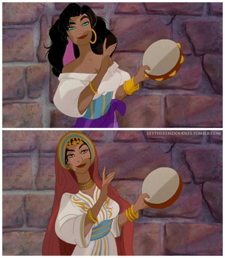 Illustration de l'article : Et si les princesses Disney avaient d'autres origines ? (15 photos)