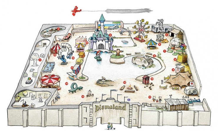 Illustration de l'article : Dismaland : le Disneyland glauque et cauchemardesque de Banksy...