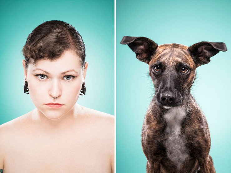 Illustration de l'article : Tel humain, tel chien : 22 photos d'hommes et de femmes imitant leurs chiens