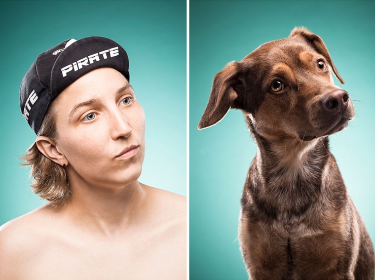 Illustration de l'article : Tel humain, tel chien : 22 photos d'hommes et de femmes imitant leurs chiens